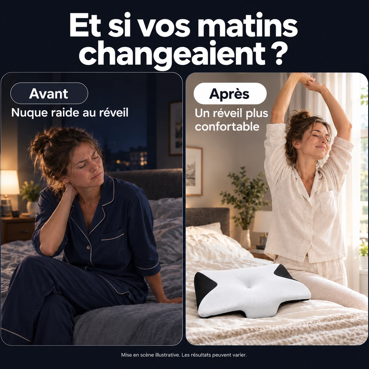 Avant et après : un réveil plus confortable
